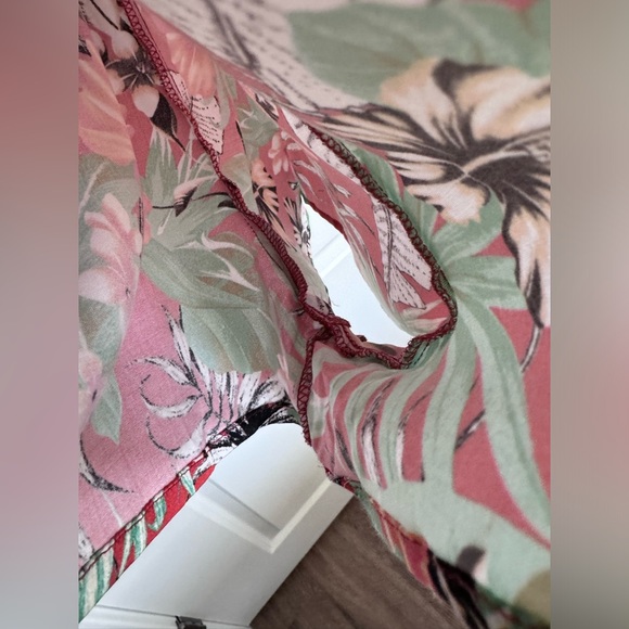 NEW! The Bikini Lab romper swimsuit coverup size XS tropical Hawaiian open back - Picture 13 of 13